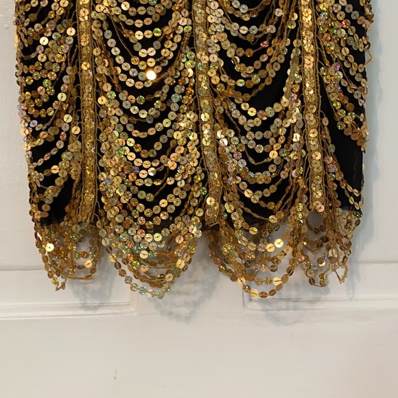 Gold sequin dance dress - Picture 3 of 4